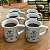 Kit Jogo Conjunto 6 Caneca 200ml Porcelana Natal Boas Festas - Imagem 4