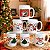 Kit Jogo Conjunto 6 Caneca 120ml Porcelana Natal Boas Festas - Imagem 1