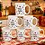 Kit Jogo Conjunto 6 Caneca 120ml Porcelana Natal Boas Festas - Imagem 8
