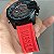 Diesel Caixa em Aço Pulseira de Silicone Vermelho 55MM - Imagem 6