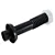 Tubo de Ligação Extensível Ajustável para Vaso Sanitário Preto - Astra - Imagem 1