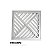 Grelha Reta Alumínio Escovada C/ Aro 20x20cm - Prime Alumínio - Imagem 1