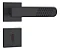 Fechadura Interna 813/21 Roseta Quadrada Preto Fosco - Stam - Imagem 1