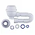 Sifão Copo Universal Branco Para Pia e Tanque - Blukit - Imagem 2