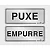 Placa Sinalizadora Puxe/Empurre Autoadesiva 6x15cm - Bemfixa - Imagem 1