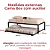 Cama Solteiro Box de Ferro com Auxiliar Para Colchão de 88x188 - Imagem 3