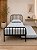 Cama Solteiro Diana com Cama Auxiliar de Ferro Preto para Colchão 88x188 - Imagem 1