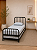 Cama Solteiro Diana com Cama Auxiliar de Ferro Preto para Colchão 88x188 - Imagem 3