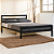 Cama de Ferro Lara Preta Reforçada Para Colchão King 1,86x1,98 - Imagem 1