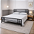 Cama de Ferro Meryn Preta Casal para Colchão 1,38x1,88 - Imagem 1