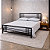 Cama de Ferro Meryn Preta Casal para Colchão 1,38x1,88 - Imagem 2