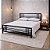 Cama de Ferro Meryn Preta Queen para Colchão 1,58x1,98 - Imagem 2