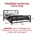 Cama de Ferro Meryn Preta King para Colchão 1,86x1,98 - Imagem 3