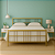 Cama de Ferro Lis Moderna Dourada Tamanho King 1,86x1,98 - Imagem 1