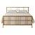 Cama de Ferro Lis Moderna Dourada Tamanho King 1,86x1,98 - Imagem 2