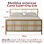 Cama de Ferro Lis Moderna Dourada Tamanho Super King Size 1,93x2,03 - Imagem 3