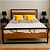 Cama de Ferro Letícia Preto Queen para Colchão de 1,58x1,98 - Imagem 4
