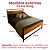 Cama de Ferro Letícia Preto King para Colchão de 1,86x1,98 - Imagem 3