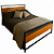 Cama de Ferro Letícia Preto Super King Size para Colchão de 1,93x2,03 - Imagem 2