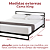 Cama de Ferro Fiorela Preta King 1,86x1,98 com 35cm do Chão - Imagem 3