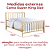Cama de Ferro Nina Dourada Super King Size para Colchão de 1,93x2,03 - Imagem 3