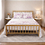 Cama de Ferro Nina Dourada Super King Size para Colchão de 1,93x2,03 - Imagem 1