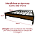 Cama Box Viúva Giovana de Ferro 1,28x1,88 com 35cm do chão - Imagem 3
