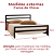 Cama de Ferro Hadassa Preta Viúva 1,28x1,88 - Imagem 3