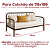 Sofá Cama De Ferro Marrom Design Arredondado Para Colchão 78x188 - Imagem 3