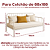 Sofá Cama De Ferro Branco Design Arredondado Para Colchão 88x188 - Imagem 3