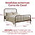 Cama de Ferro Diana de Casal 1,38x1,88 com 30cm do Chão - Imagem 2