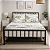 Cama de Ferro Nina Dourada Queen para Colchão de 1,58x1,98 - Imagem 2