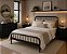 Cama de Ferro Diana King 1,86x1,98 com peseira mais baixa - Imagem 13