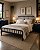 Cama de Ferro Diana King 1,86x1,98 com peseira mais baixa - Imagem 5
