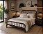 Cama de Ferro Diana Queen 1,58x1,98 com peseira mais baixa - Imagem 11