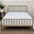 Cama de Ferro Diana Queen 1,58x1,98 com 30cm do Chão Champanhe - Imagem 2