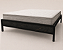 Cama box de Ferro Giovana de Viúva Preta para Colchão 1,28x1,88 com 30 cm de altura - Imagem 3
