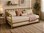Sofá Cama De Ferro Com Cama Auxiliar Para Colchão 88x188 - Imagem 2