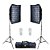 Kit Softbox Greika AGATA II 50x70 Iluminação Contínua com grid (110V) - Imagem 1
