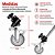 Kit Greika LSW-22M 3 Rodinhas para Tripé Inox FC-S288L - Imagem 2