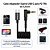 Cabo Adaptador de Áudio P2 TRS 3,5 mm para USB-C Espiral - Imagem 3