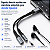 Cabo transferCON USB C - Adaptador Áudio Fone/MIC Saida P2 e PD60w - Imagem 3