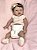 Bebê Reborn silicone sólido menina 39 cm acordada - Imagem 9