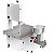Serra Fita de Bancada 146mm 1/3cv com Moedor - Imagem 1