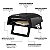 Forno De Pizza Italiano Rotativo A Gás GLP FC40R Saro 40cm 500°C - Imagem 4
