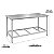 SARO Mesa de Bancada Inox 430 com Prateleira – 100 a 190 cm - Imagem 3