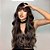 Wig Suzan Castanha com Ombre e Franja. - Imagem 4