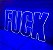 Letreiro Painel Neon Fvck 48 x 100 - Imagem 1