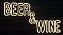 Letreiro Luminoso Painel Neon Beer e Wine 40 x 60 - Imagem 1
