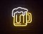 Letreiro Luminoso Painel Neon Copo cerveja Chopp 30 x 30 - Imagem 1